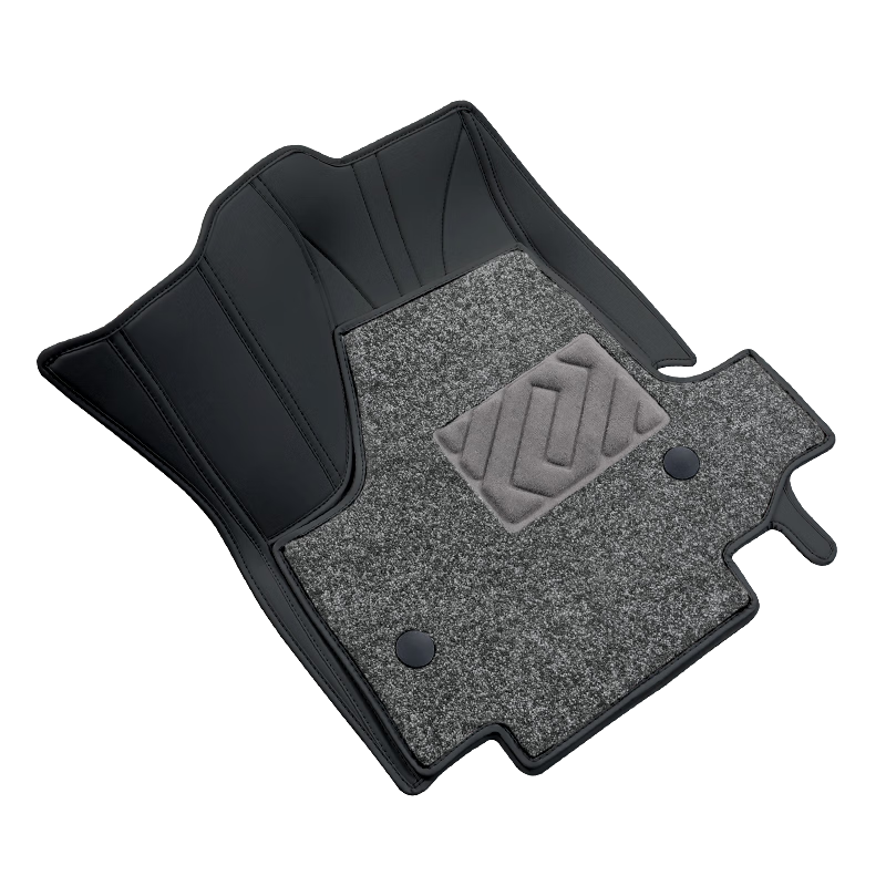 指南針適用本田奧德賽腳墊2024款全包圍汽車專用艾力紳七座老款前排地毯 三排-單層子夜黑色