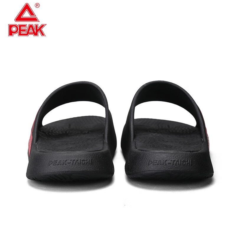 匹克(PEAK)态极拖鞋男鞋夏季外穿运动拖鞋篮球防滑凉拖女款户外沙滩鞋涉水鞋 DL520557黑色/暗红 45