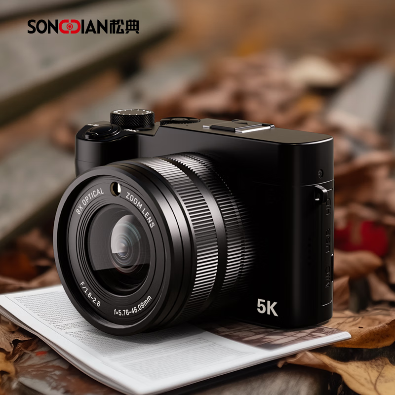 �ɵ䣨SONGDIAN���������6400��ǰ��˫��8����ѧ�佹����΢��vlog�����dc209x �ٷ����� 128G�ڴ� ��ɫ