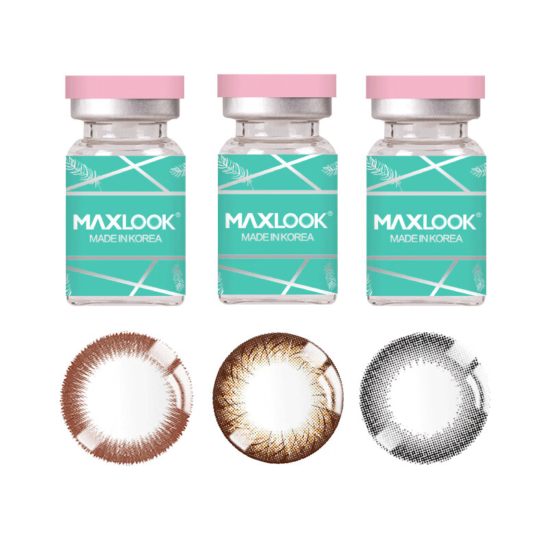 MAXLOOK散光美瞳隐形眼镜定制年抛1片装韩国进口自然彩色近视 水光棕1片