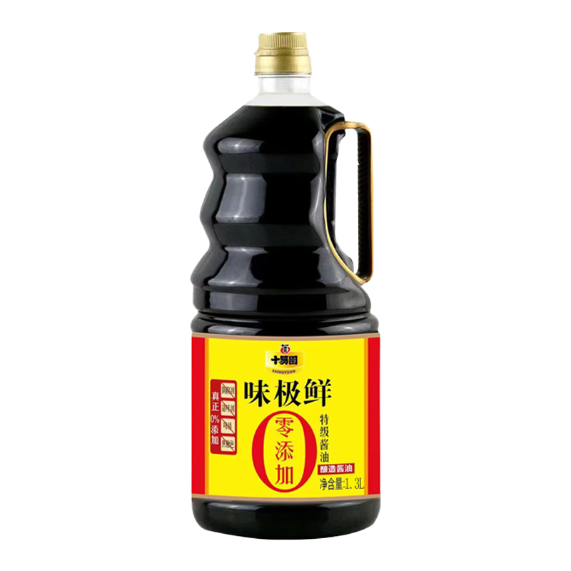 十笏園味極鮮 【特級醬油】0添加非轉(zhuǎn)黃豆釀造醬油1.3L 點(diǎn)蘸涼拌調(diào)味品
