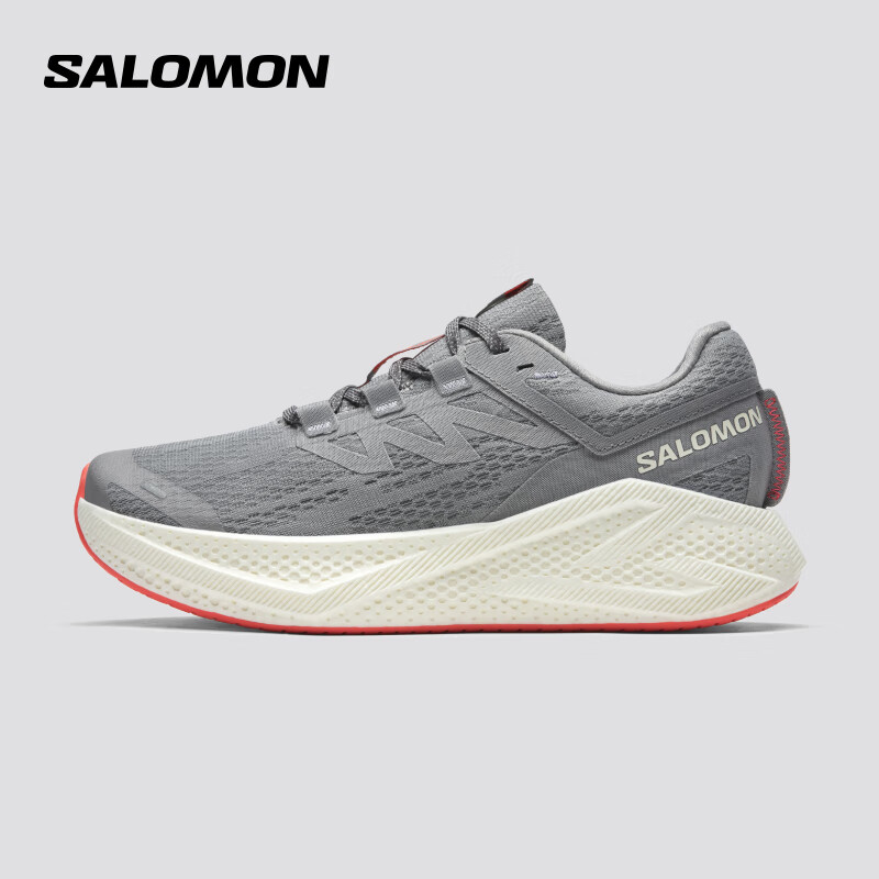 萨洛蒙（Salomon）男款 城市轻户外轻量舒适透气减震回弹跑步运动鞋 AERO GLIDE 3 合金色 478106 42 (UK8丨 42)