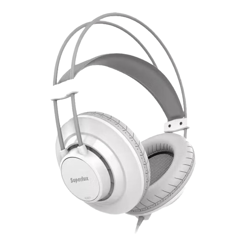 Superlux舒伯乐 HD671 HD672轻量复合式耳罩半开放音乐专业级监听耳机 HD671封闭式-白色