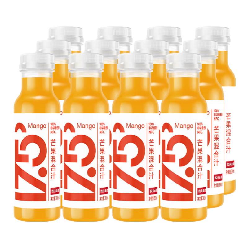 ũ��ɽȪ 17.5��  NFC��֭���� â�����֭ 300ml*12ƿ ����� 69.9Ԫ/12ƿ