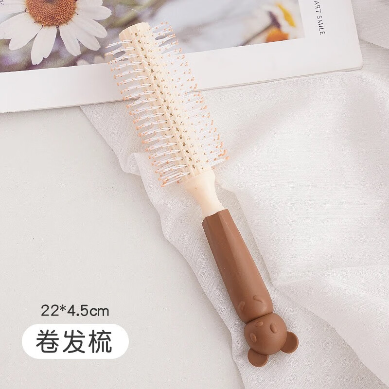 高颅顶蓬松气囊梳子女家用气垫梳便携防静电按摩梳卷发梳女士专用 卷筒梳