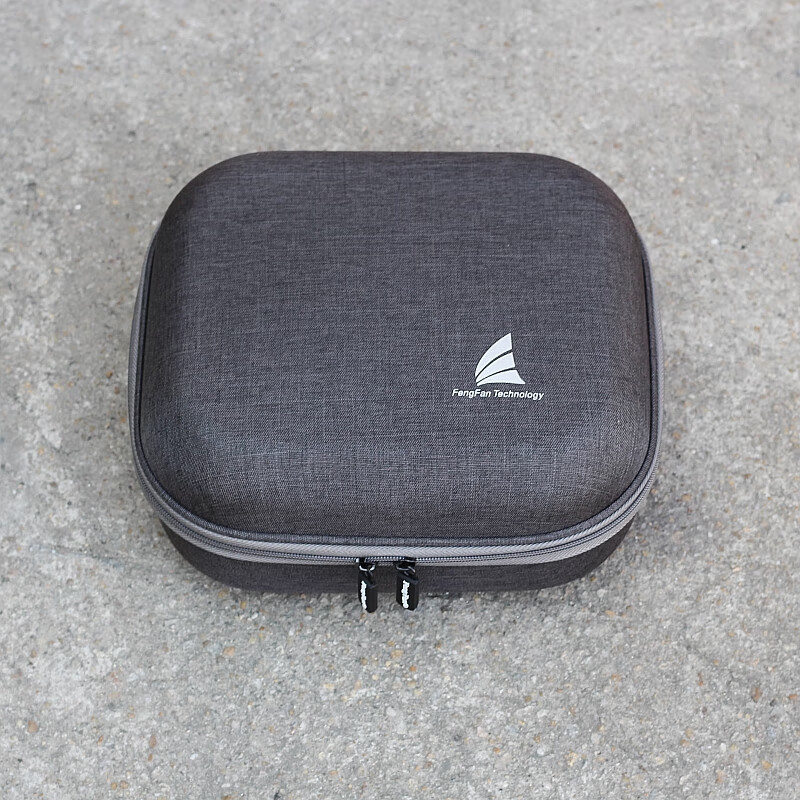 丰帆(FengFan) 适用于森海塞尔头戴式耳麦收纳包HD650/HD660S/HD400Pro/HD560S/HD600耳机盒抗压保护壳 麻灰色(带手提+固定绑带)