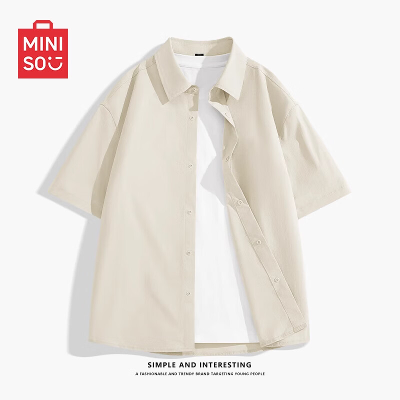 ���ڲ�����������Ʒ��MINISO����ɫ���������2025�ļ��¿�߼��п��ɰٴ����е�����ϵ�������� �����䡿��ɫ(�հ�) M /170(��˿��������)