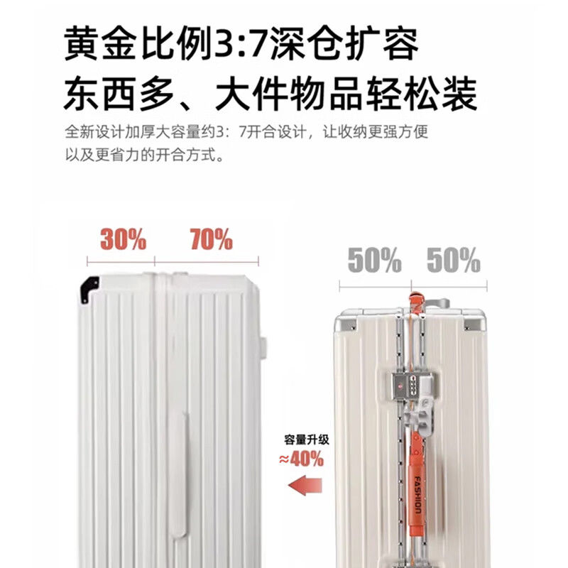 大嘴猴（paul frank）行李箱大容量拉杆箱男轻音万向轮拉链密码箱旅行箱女潮流皮箱 质感黑 26英寸 /单人长途出行