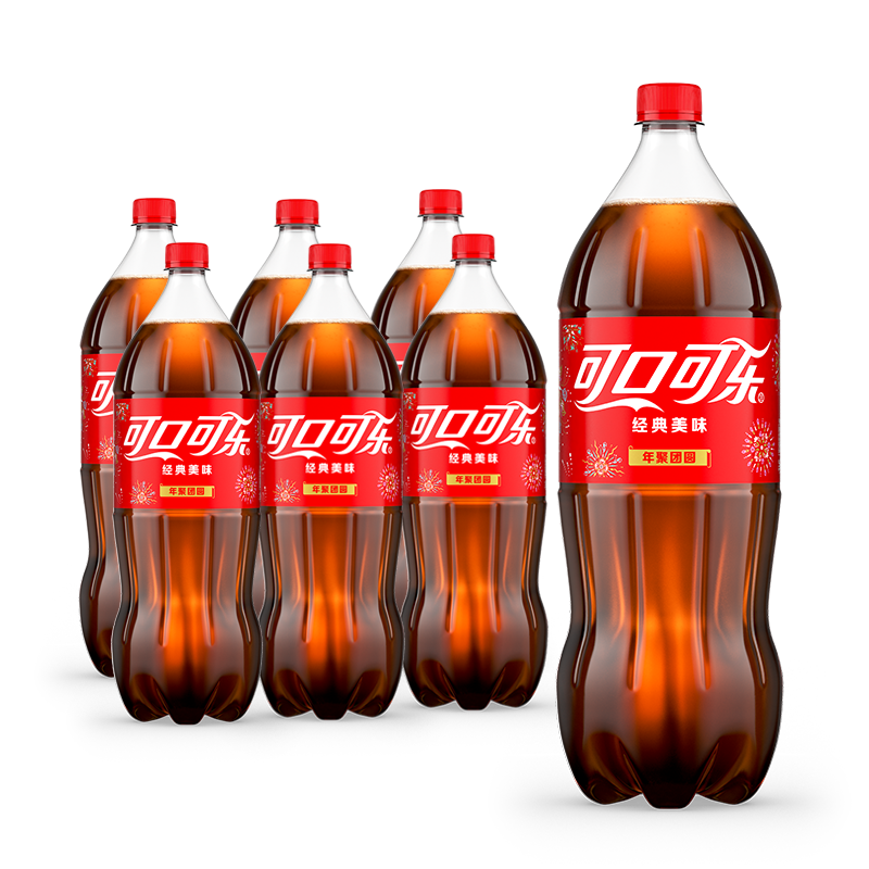 Coca-Cola 可口可乐 汽水 2L*6瓶