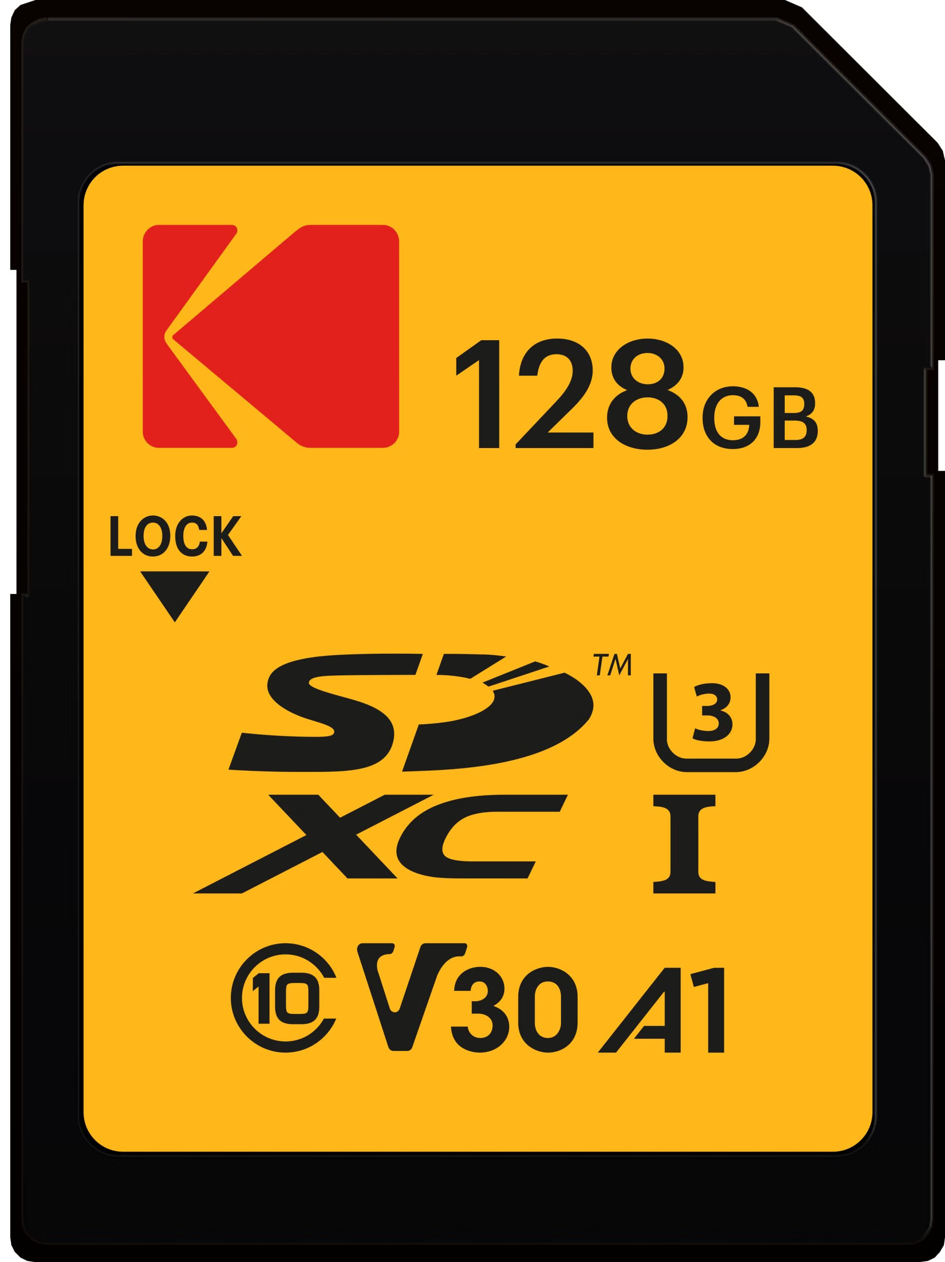 KODAK Emtec 安全数字存储卡 EKMSD128GXC10HPRK 128GB 读速95MB/s 写速85MB/s