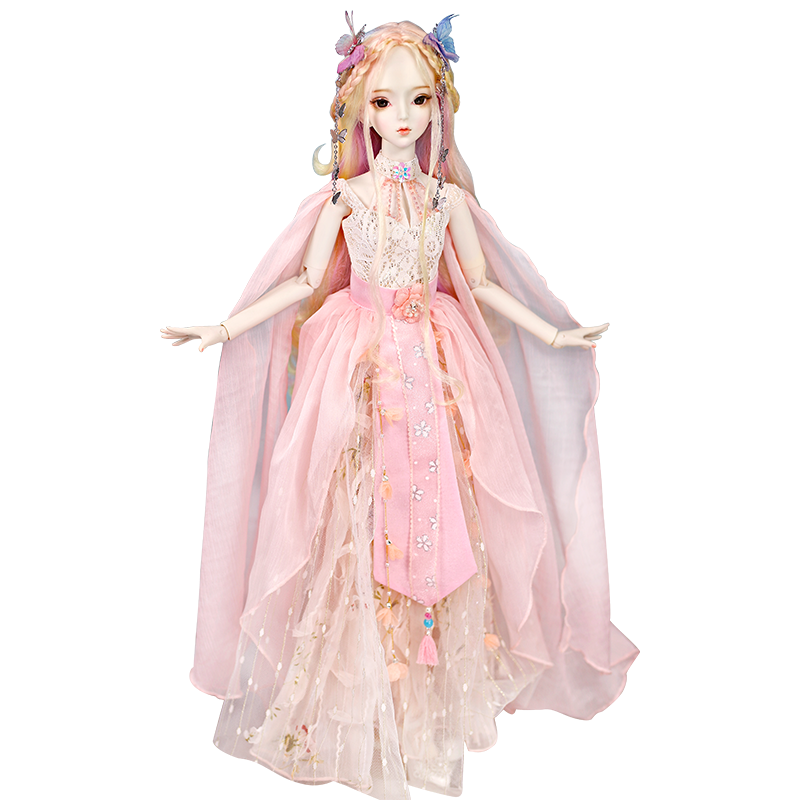 德必勝換裝娃娃兒童公主洋娃娃玩具女孩60CM仿真BJD玩偶女生生日禮物 DF夢童話 顏汐 官妝