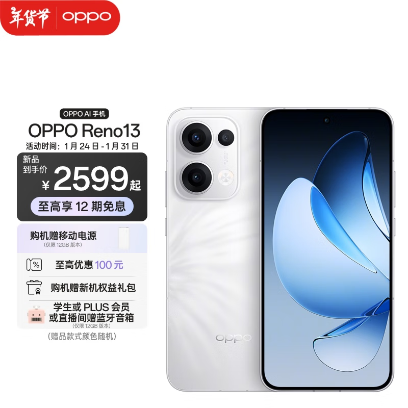 OPPO Reno13 Сֱ AIʵƬ IP69ˮ ˫о 5Gֻ Ķ 12GB+512GB ׼ ʵ2799Ԫ