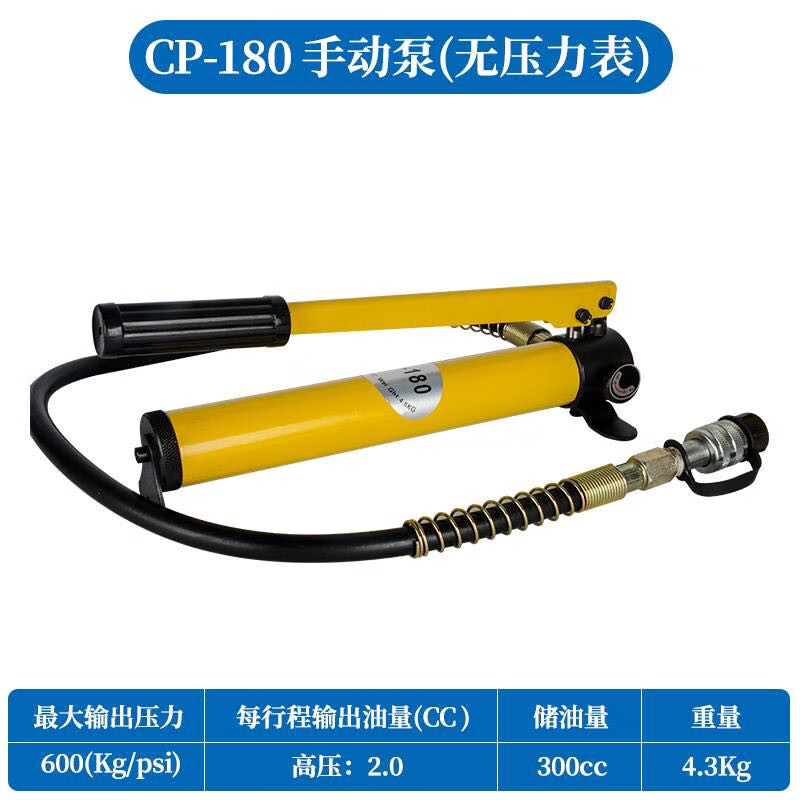 液壓手動(dòng)泵 油壓手動(dòng)泵 液壓泵 高壓泵 手壓泵 CP-180/390/CP-700 CP-180手動(dòng)泵 廠家