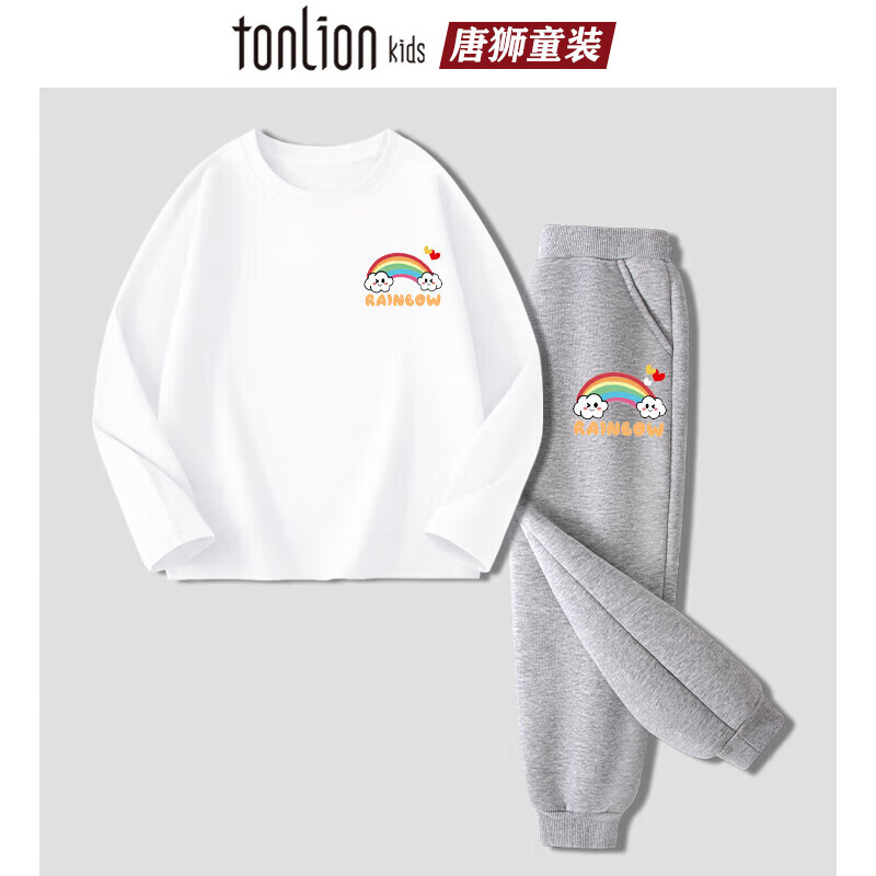 【旗舰店】唐狮 儿童长袖卫裤套装