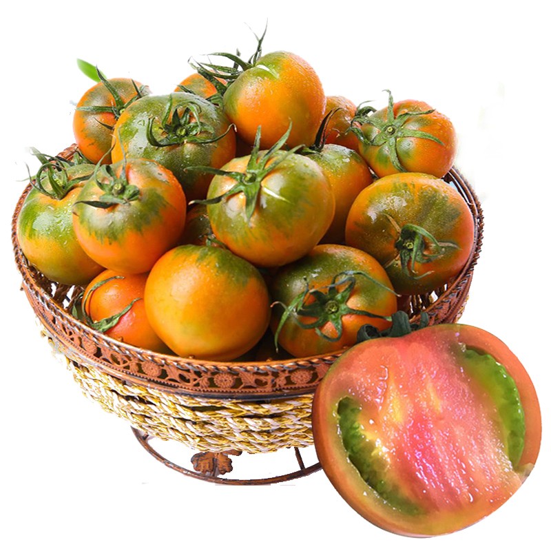 5kg 草莓柿子盐碱地油柿子绿腚鹰爪番茄新鲜果蔬