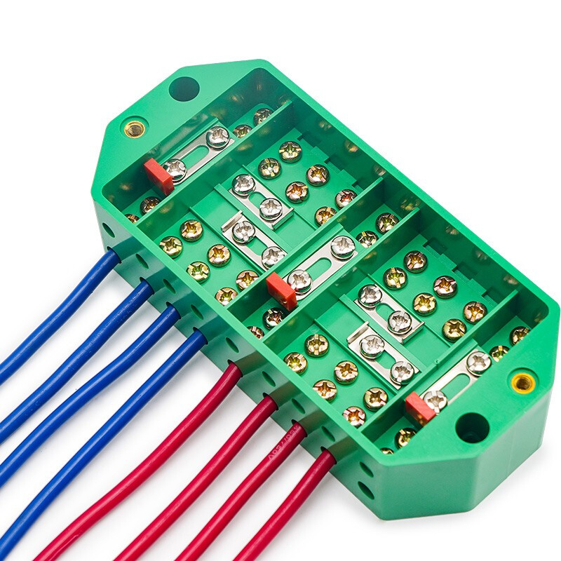 伊莱科(elecall)三相三线接线盒快速接线端子大功率连接器 三相三线