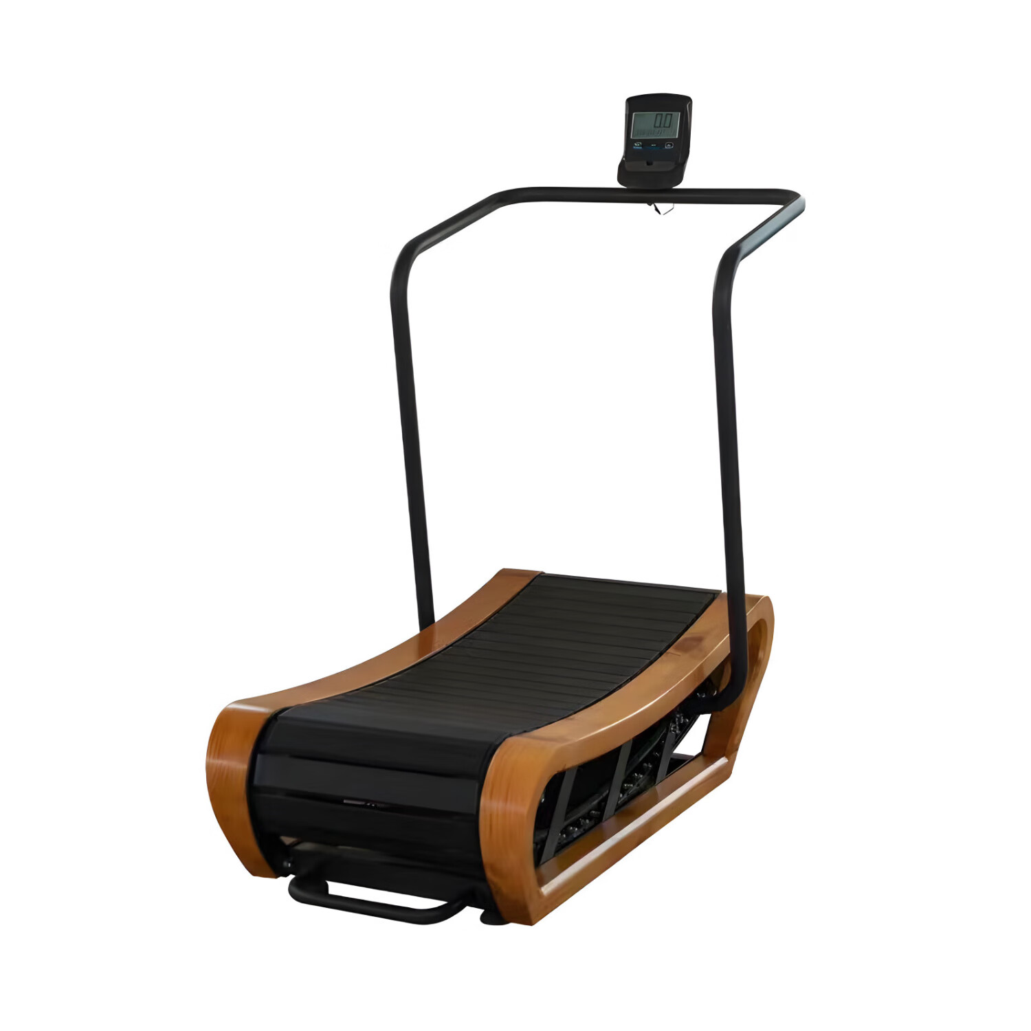 曲面木质无动力跑步机弧形静音健身房用不插电跑步机家用锻炼运动