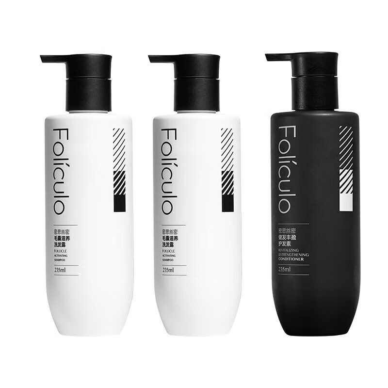 密思丝密洗发水MSSM洗发水控油蓬松毛囊滋养洗发露 洗发水410ml+护发素410ml