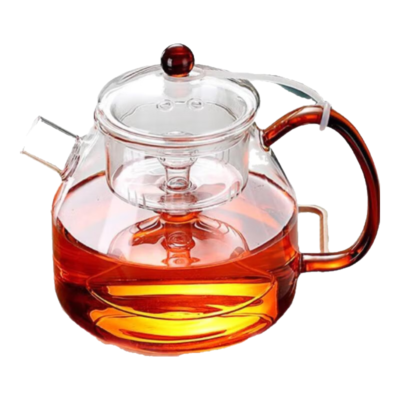 北大史 耐熱玻璃蒸茶壺加厚玻璃蒸茶器帶過濾普爾黑茶蒸煮壺大容量 HR-604蒸茶壺