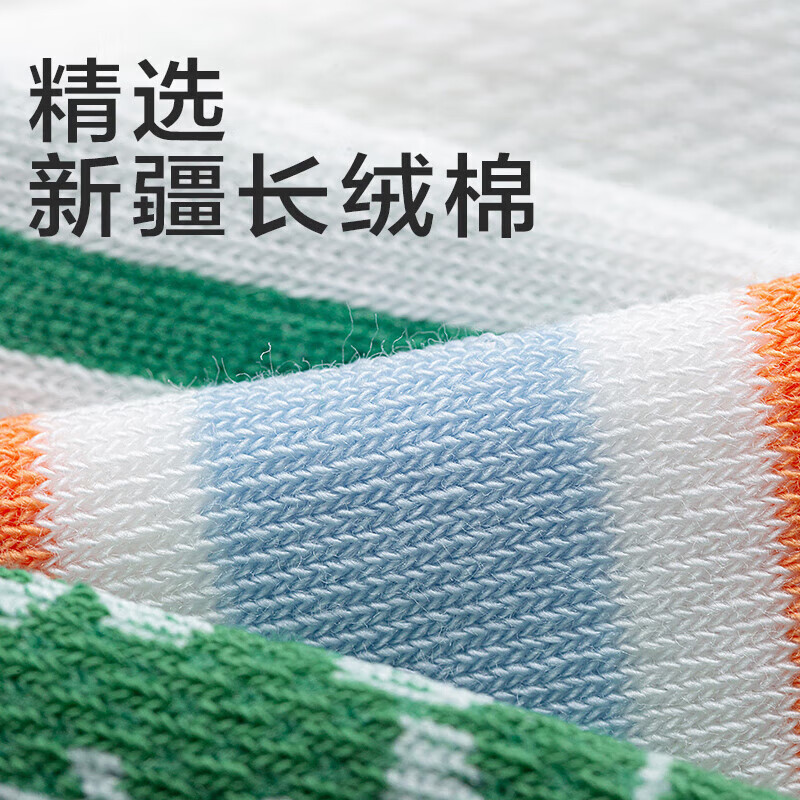 猫人（MiiOW）春夏儿童袜子7A抗菌新疆长绒棉透气袜子男女童网眼透气中筒袜 机器人系列 5双 5-8岁 (L) 建议鞋码27-31码