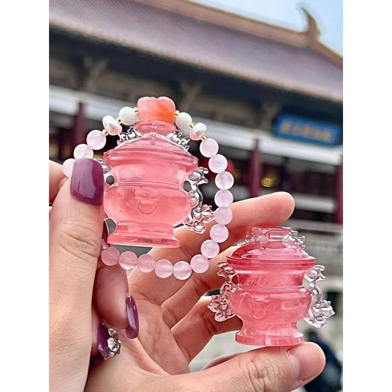 宰搂磁吸南京博物馆小粉炉博物院馆文创芙蓉螭耳立体冰箱贴旅游纪 小粉炉-芙蓉石蟠螭耳炉2个