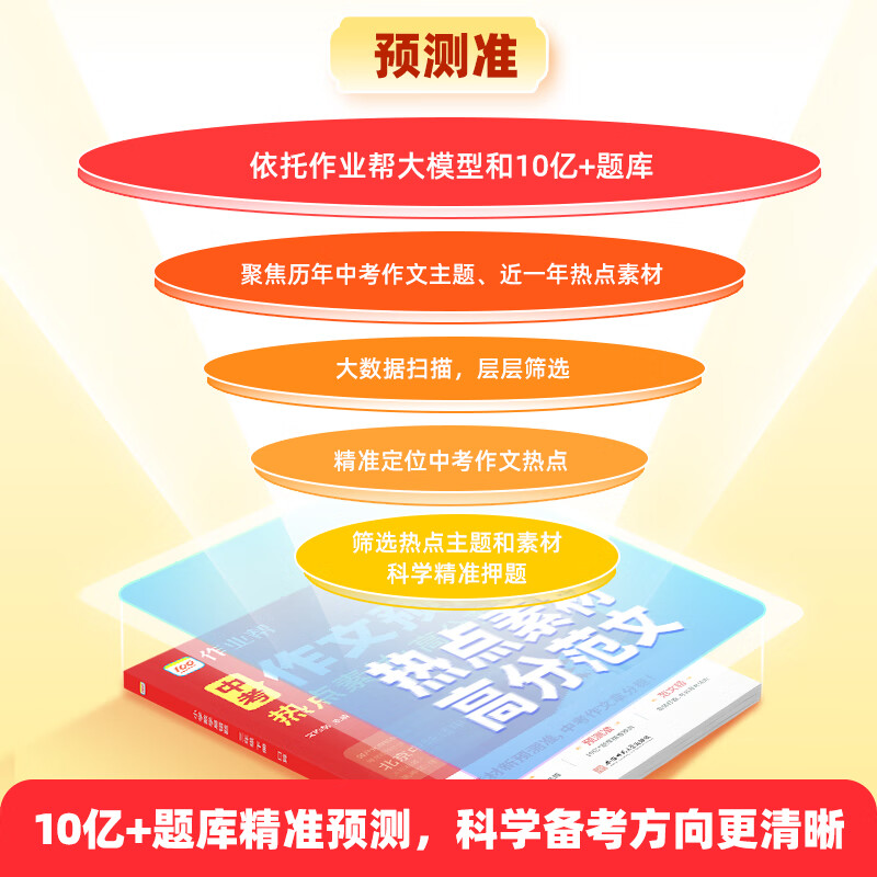 作业帮2025新版中考作文预测热点素材+高分范围七八九年级中考满分作文押题作文优秀作文 【1本】中考作文预测