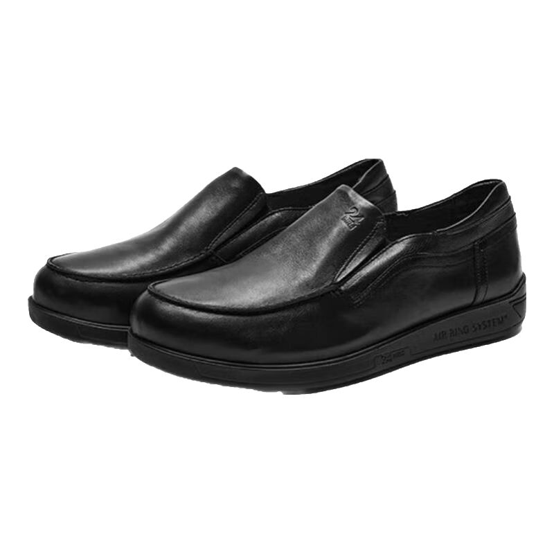 24HRS西班牙24小時進口男士商務(wù)休閑皮鞋 緩震透氣小牛皮鞋 11736 黑色 單層 39 偏大一碼