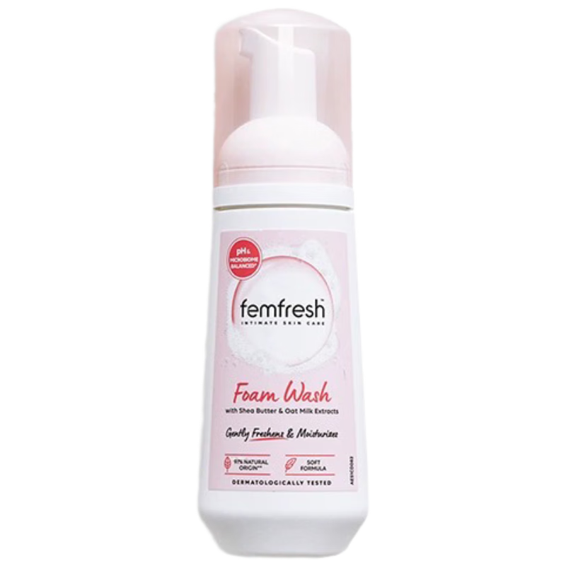 芳芯（femfresh）【粉色小云朵慕斯】水潤清爽150mL  女性私密處護(hù)理清潔洗液