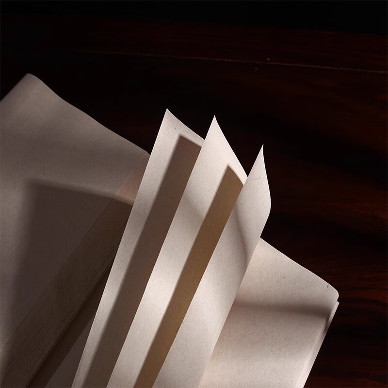 曹友泉宣纸半生熟四尺六尺对开毛笔书法作品纸加厚生宣纸国画毛笔字