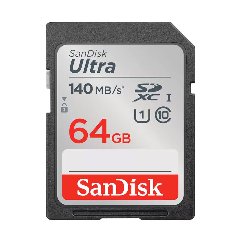 闪迪SDHC卡32G高速64G微单反摄相机128G储存卡256G闪存卡512G SDUNC-银卡 32GB