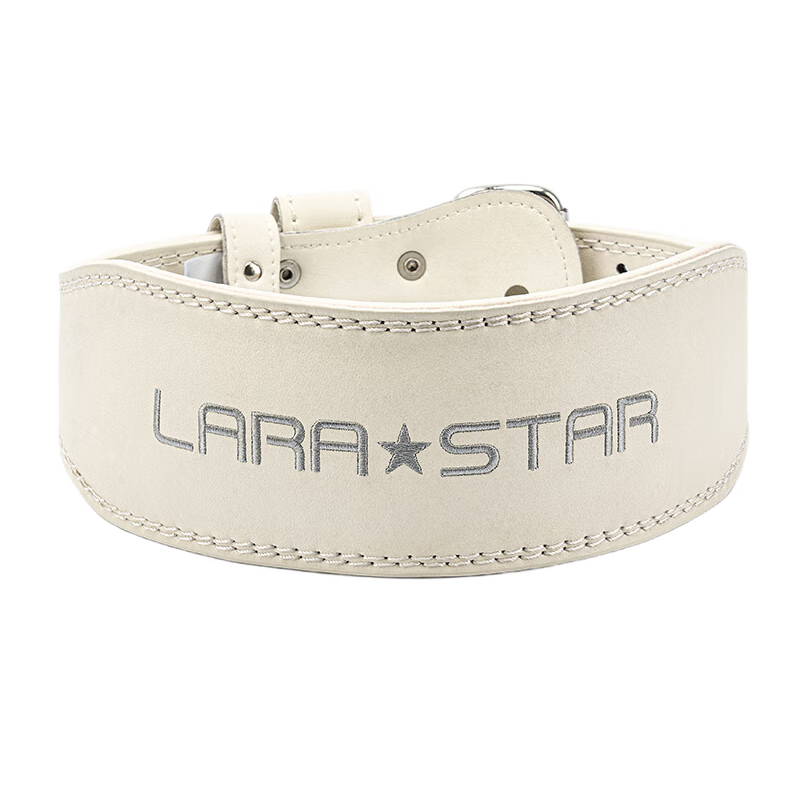 劳拉之星（LARASTAR）LS0828软牛皮腰带女深蹲硬拉专业举重护腰带牛皮运动力量 曜石黑【三层纯牛皮不掉色】含包 S/建议腰围70-80cm