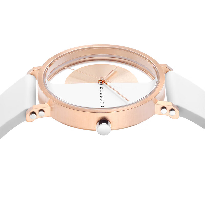 KLASSE 14意大利手表女不完美系列时尚防水男女士石英腕表女表情人节礼物 白色女款套装IM18RG007W-GSA