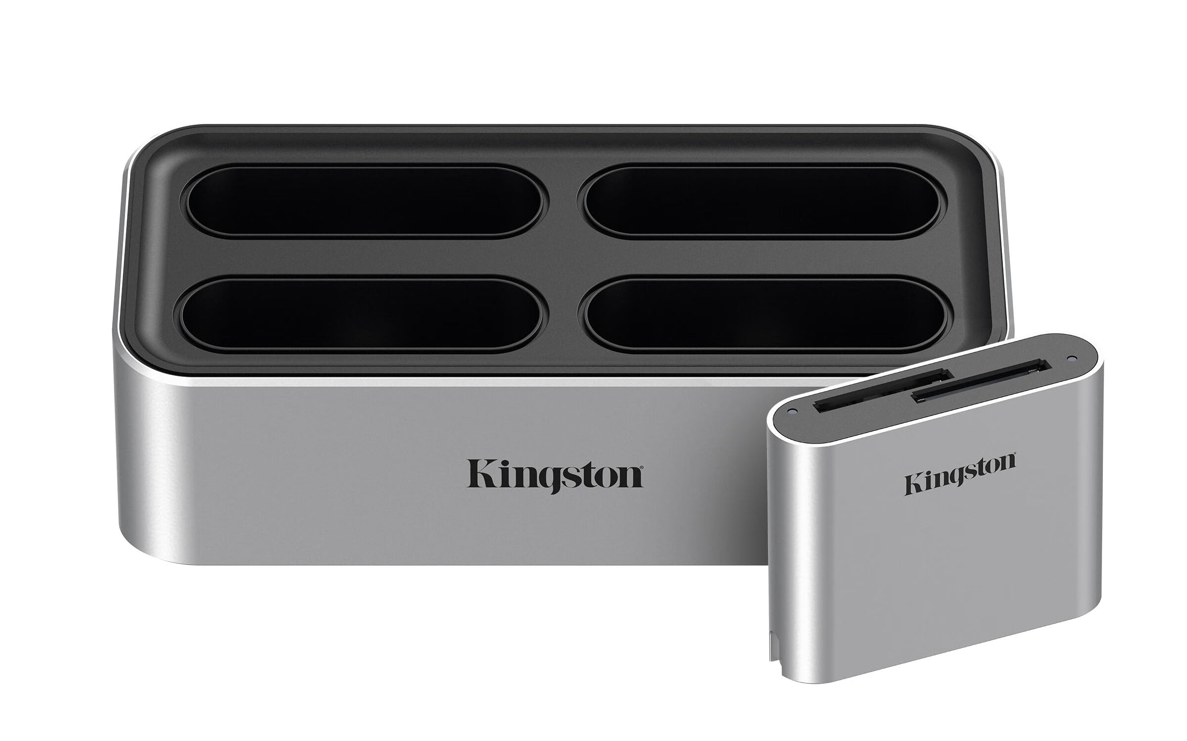金士頓（Kingston） USB3.2高速SD讀卡器 多插槽Type-C接口 雙卡槽讀取