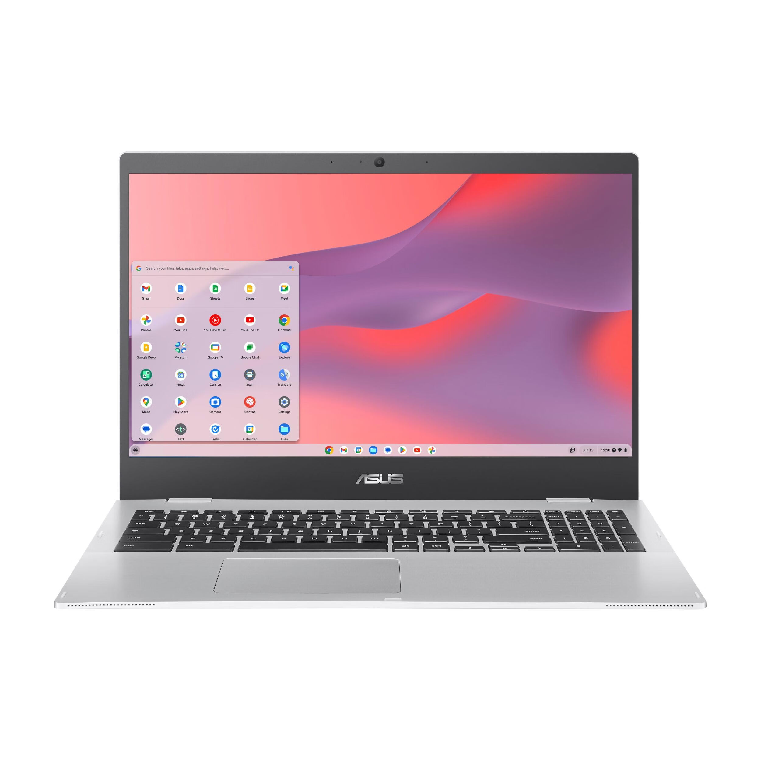 ASUS 华硕 Chromebook CX1 14英寸 赛扬 8GB 64GB 数字键盘 透明银色