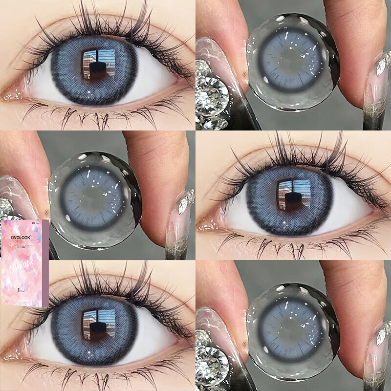 ���ڲ�����OVOLOOK ��ͫ�����ס�2Ƭ���װ����ݮ�䱦����ɫ��ֱ���¿��ɫ�����۾� ���Ӻ���14.2mm 550��