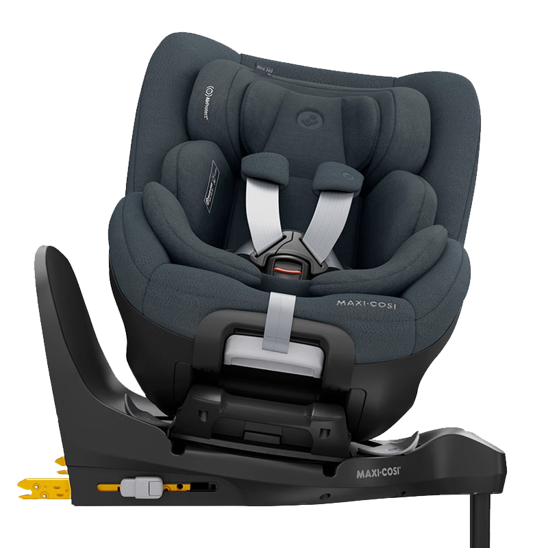 maxicosi迈可适婴幼儿童安全座椅汽车用0-4岁isize ADAC Mica360Pro石墨灰