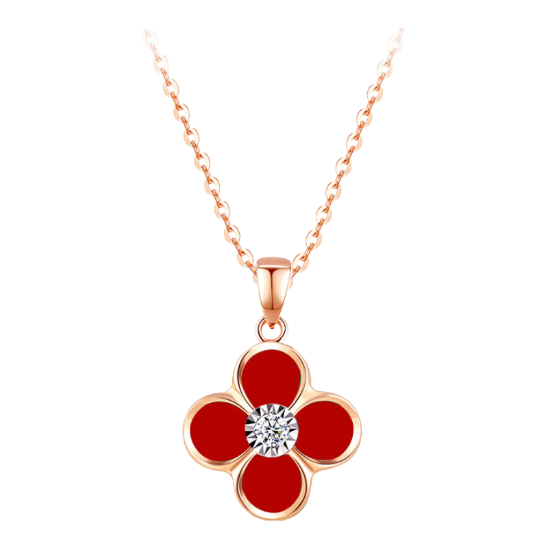 ���ڲ������й��ƽ�CHINA GOLD����ʯ18K������Ůʿ�ʽ���Ҷ�ݵ�׹���˽�������Ů�������������� [���ٴ�]18K����ʯ��Ҷ������