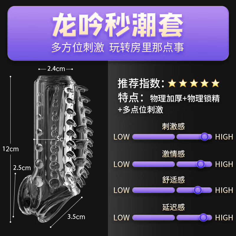 謎姬男人狼牙套棒超薄加大加長(cháng)加粗情趣專(zhuān)用持久射精快不防早泄敏感套 透明】套環(huán)龍吟系列陰經(jīng)套戴具大顆粒變態(tài)降敏套小鋼炮 增大增粗增長(cháng)水晶套硅膠無(wú)避孕套龜頭套女性快潮小馬吊