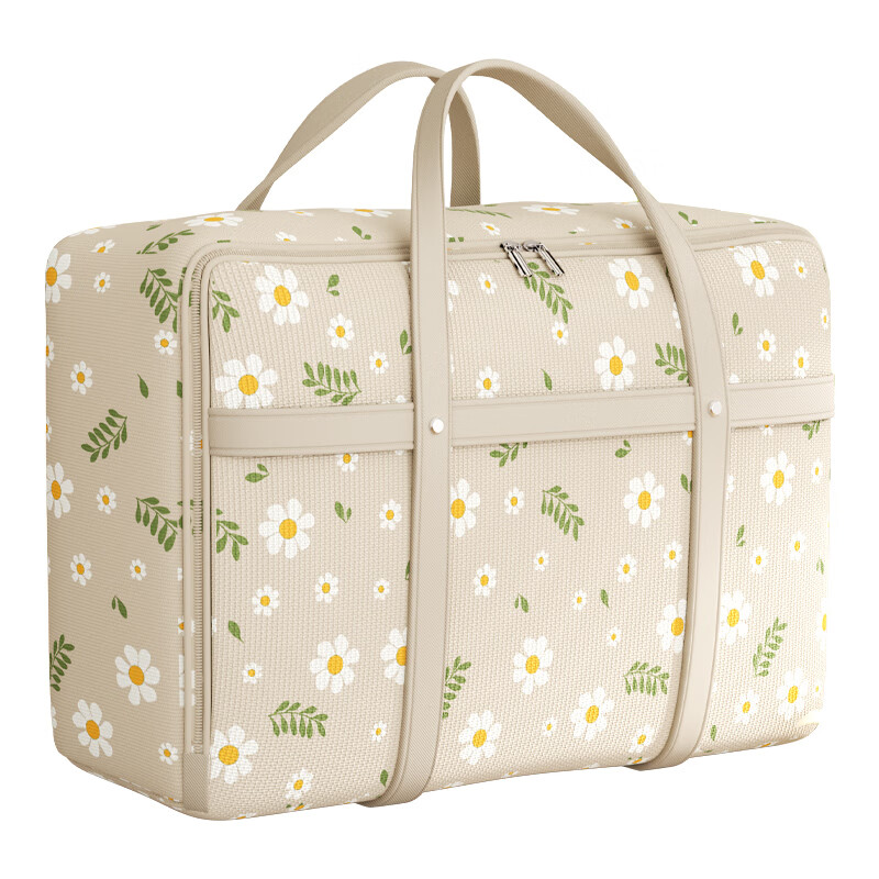 洁百纳被子收纳袋大容量装衣服棉被整理袋子学生宿舍专用搬家打包行李袋 米色【超大号】双层加厚