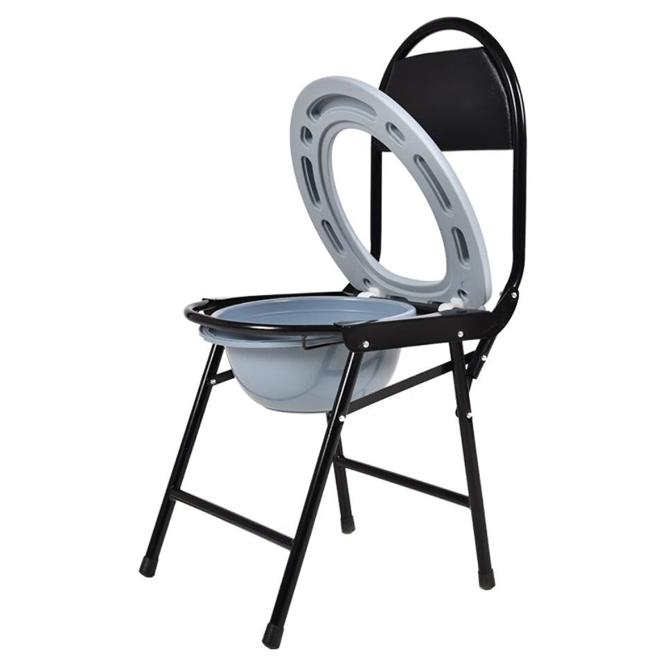 可折叠老年人坐便椅孕妇坐便器残疾人移动马桶椅凳成人家用坐厕椅 高
