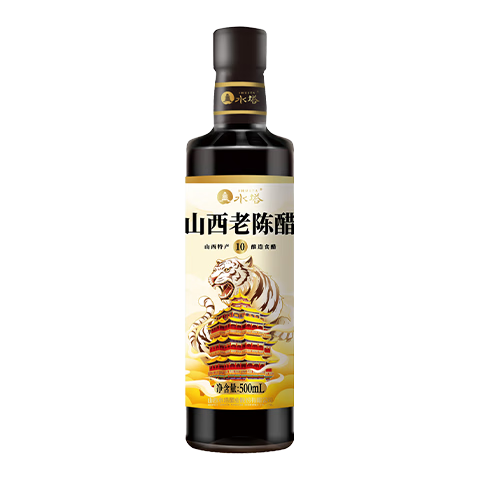 水塔山西老陳醋6.5度500ml白虎款【19777標準】10釀造家用食醋調(diào)味