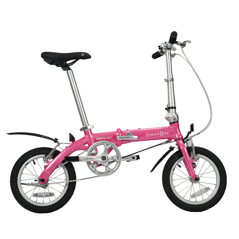 大行（DAHON） 412折疊自行車14英寸單速超輕迷你鋁合金學(xué)生成人單車BYA412 粉色