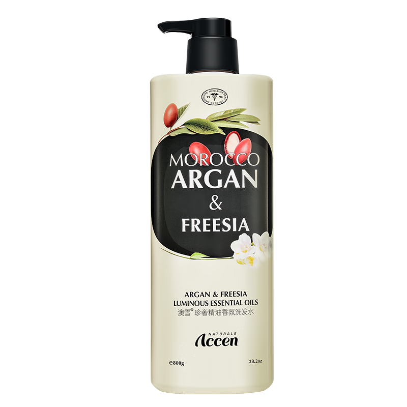 澳雪（accen）珍奢小苍兰精油香氛洗发水800g 控油蓬松柔顺留香