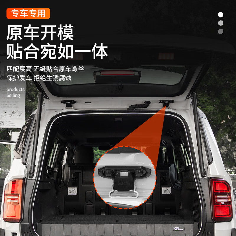ST.WIN适用24-25款普拉多尾门螺丝保护盖霸道LC250后尾门防尘盖改装配件 【尾门螺丝保护盖】 新款普拉多LC250