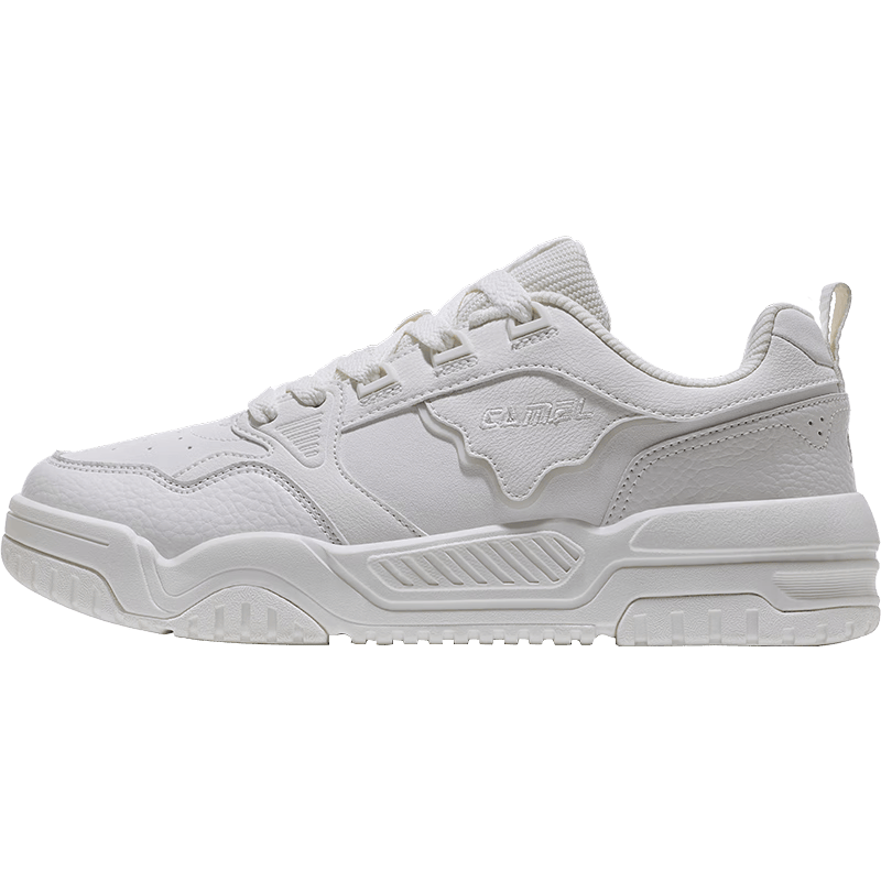 駱駝(CAMEL)破冰2.0運(yùn)動(dòng)男鞋休閑耐磨低幫板鞋子 X14C09L7639S 象牙白/灰 41