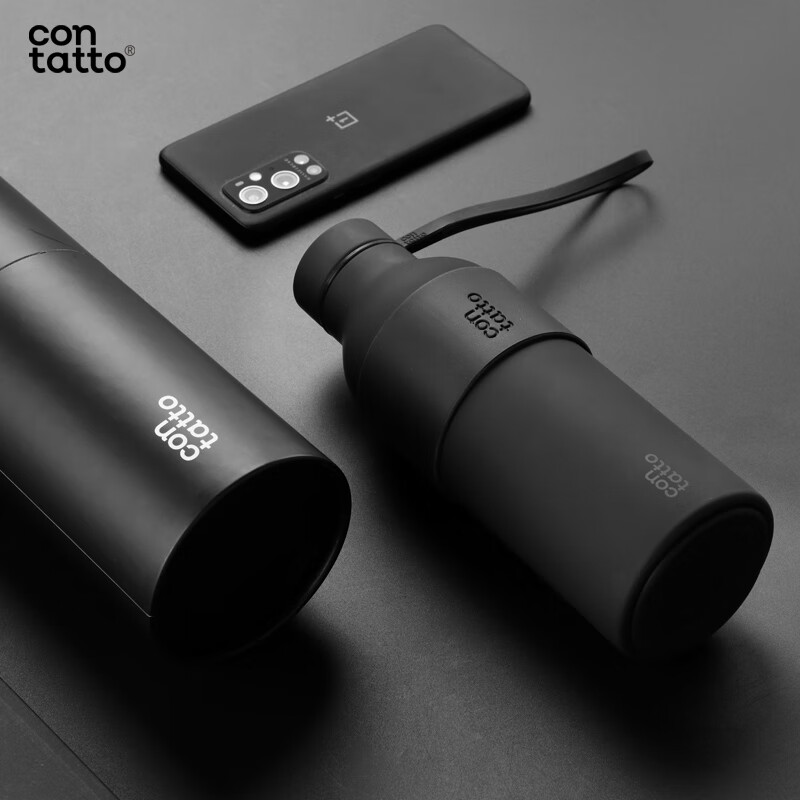 吉姆蓝杰contatto吉姆蓝杰车载运动不锈钢保温杯男士户外杯子男生颜值水杯 极简黑500ml可定制