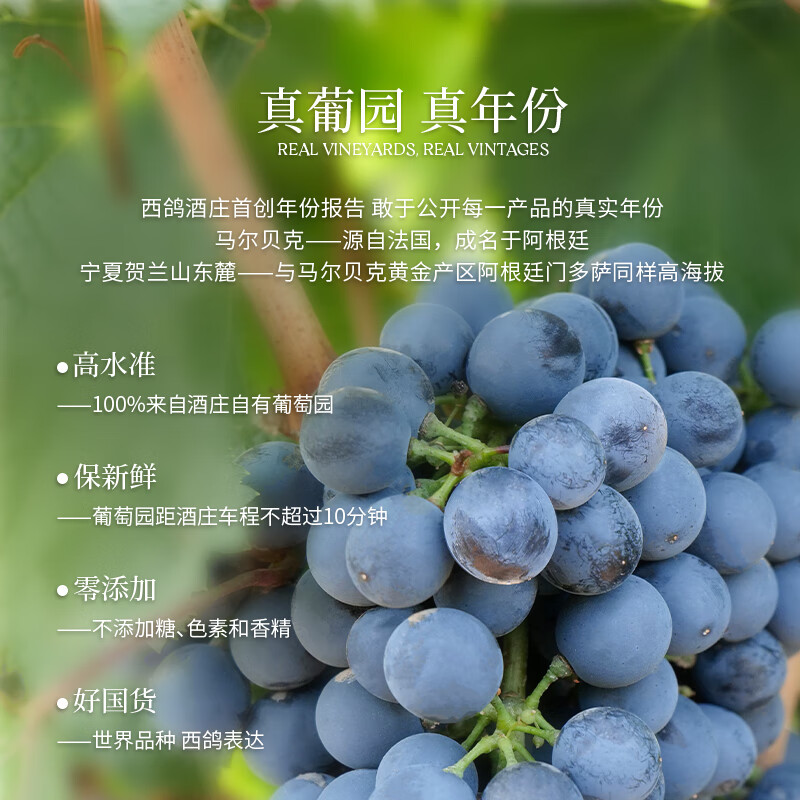 西鸽酒庄N28马尔贝克干红葡萄酒宁夏贺兰山东麓国产红酒金奖品质红酒礼盒 750ml*2瓶 礼盒装