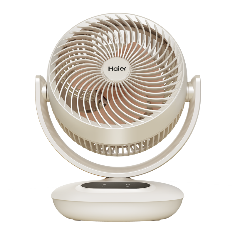 海尔（Haier） 统帅空气循环扇电风扇台扇小风扇涡轮扇家用节能风扇台式壁挂音轻定时摇头办公学生宿舍桌面风扇 基础款LSF-CM101(W)