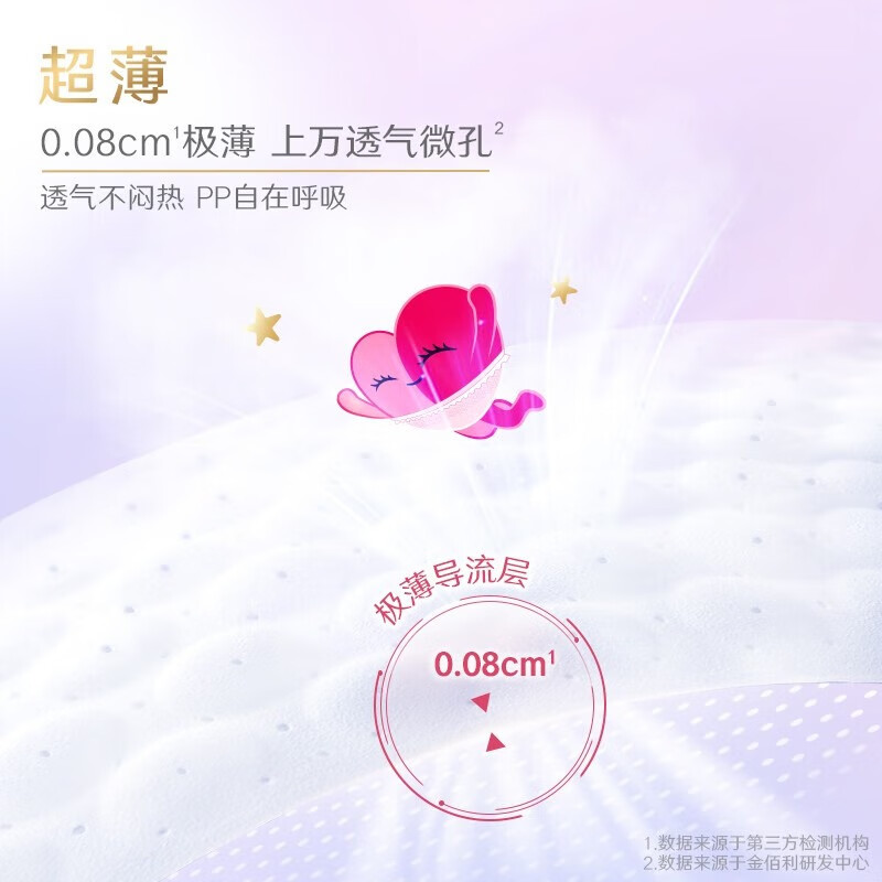 高洁丝(Kotex)卫生巾【品牌直供安心品质】奢宠海岛棉纯棉量大超薄姨妈巾 【安睡必入】软心夜安裤L码4条 大小包装随机发