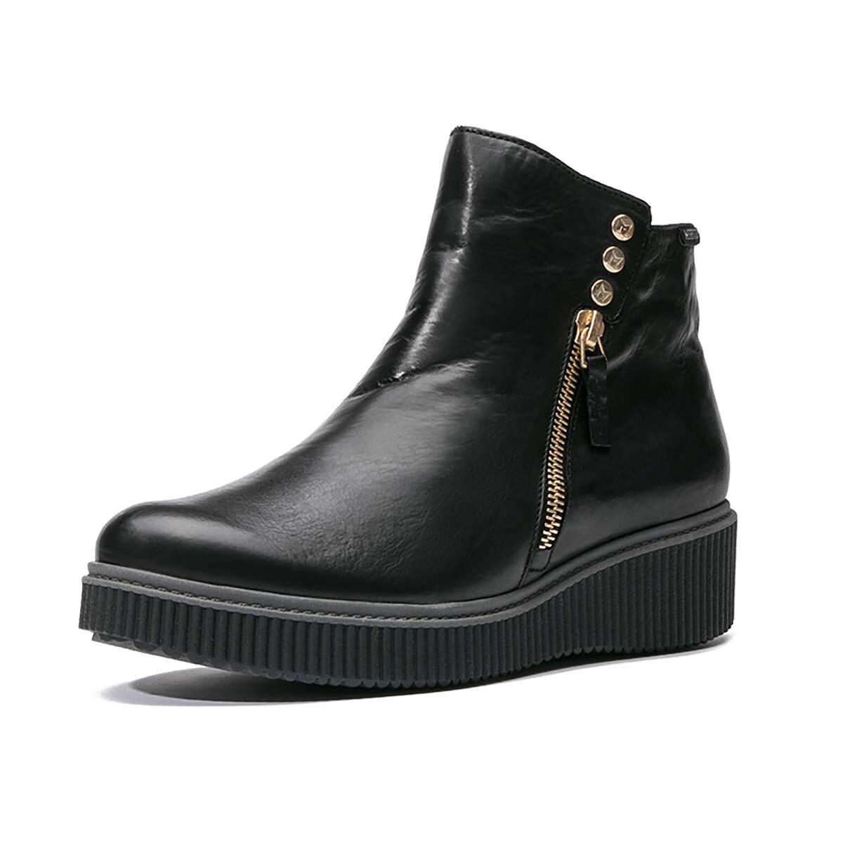 马飞仕图(mephisto)女靴手工进口鞋头层牛皮女鞋女士靴子低跟外穿真皮